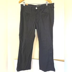Ariat Denim Ladies Wide Leg Jeans/Trousers Black Size 32R See Measurements